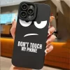 "Don't Touch My Phone" Pattern Case – Soft Silicone Cover for iPhone 6