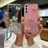 Crystal Bracelet 3D Butterfly Glitter Case for Huawei P30 Lite & P40 Pro 6