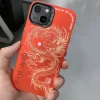 Luxury Laser Chinese Dragon Phone Case for iPhone 11, 12, 13, 14, 15, 16 Pro Max 6