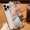 Cartoon Cute Labubu Transparent Case – Shockproof Soft Silicone Cover for iPhone 3