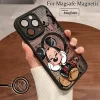 Mickey Minnie Matte Magnetic Case – Soft Back Cover for iPhone 6