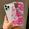 Flower Summer Pink Floral Phone Case for iPhone 16, 15, 14, 13, 12, 11 Pro Max 3