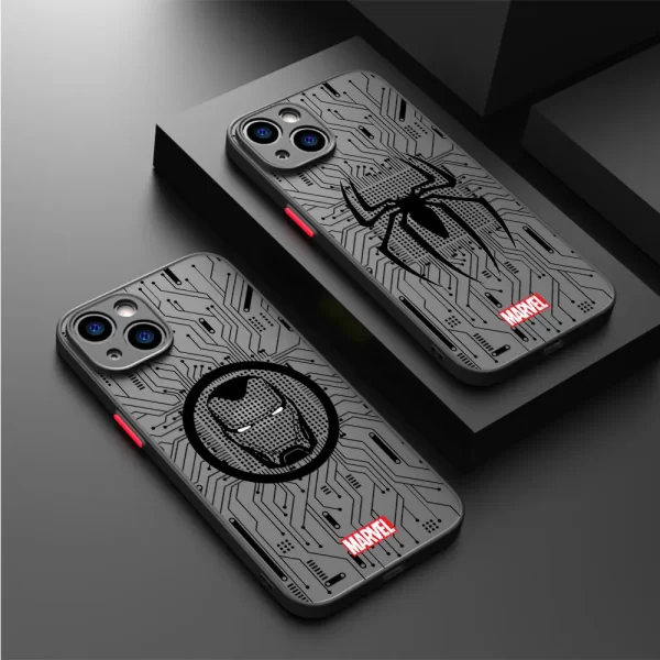 Marvel Spider Man Iron Man Case – Protective Cover for iPhone 1