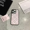 Cute Pink Grid Y2K Phone Case for iPhone 3