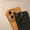 Matte Silicone Soft Phone Case with Camera Lens Protector for iPhone 3