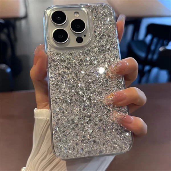 Sequin Glitter Bling Case – Luxury Soft Shockproof Cover for iPhone 1