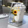 Floral Clear Shockproof Case for iPhone 16, 15, 14, 13, 12, 11 Pro Max 3