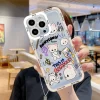 Stray Cartoon Transparent Case – Fun Kids Soft Cover for iPhone 4