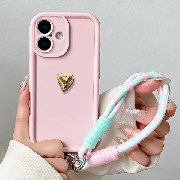 3D Love Heart Lanyard Case for Huawei P & Mate Series 1