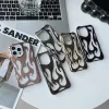 3D Flame Pattern Slim Phone Case for iPhone 16, 15, 14, 13, 12, 11 Pro Max 6