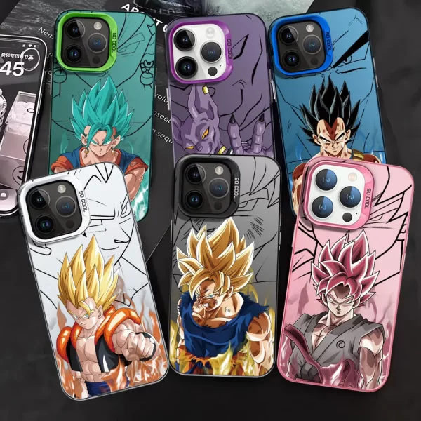 Anime D-Dragons Balls Shockproof Silicone Phone Case for iPhone 1