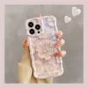 Luxury Laser Flowers Glitter Case for iPhone – Soft Silicone Shockproof Cover 3