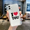 Funny I Love My Girlfriend Case for iPhone – Transparent Couple Soft Cover 3