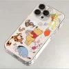 Cartoon Winnie the Pooh Transparent Phone Case for iPhone 5