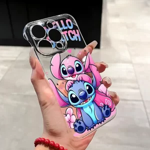 Transparent Disney Stitch Case for iPhone – Shockproof Clear Silicone Cover 1