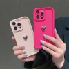 Silver Heart Soft Case for iPhone – Shockproof Candy Matte Cover 4