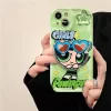 Powerpuff Girls Stand Case – Wavy Edge Soft Cover for iPhone 3