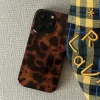 Black Brown Leopard Print Case – Vortex Pattern Shockproof Cover for iPhone 6