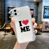 Funny I Love My Girlfriend Case for iPhone – Transparent Couple Soft Cover 2