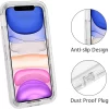 Clear Transparent Shockproof Armor Phone Case for iPhone 4