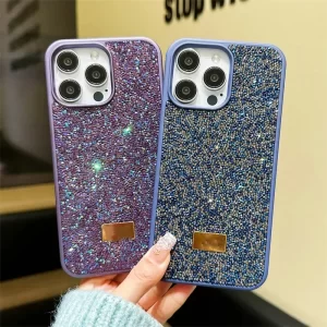 Glitter Diamond Rhinestone Shockproof Case for iPhone 16 Plus, 15, 14, 13, 12, 11 Pro Max 1