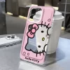 Pink Hello Kitty Face Bow Strap Case – Kawaii Y2K Lovely Cover for iPhone 3