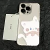 Cartoon Black & White Cat Couple Case – Paired Clear Cover for iPhone 6